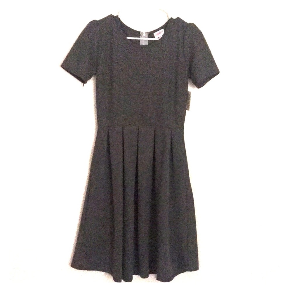 LulaRoe Solid Grey Amelia Dress